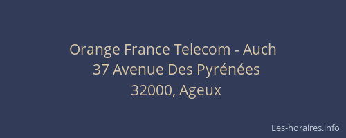 Orange France Telecom - Auch