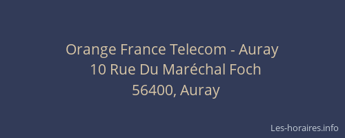 Orange France Telecom - Auray