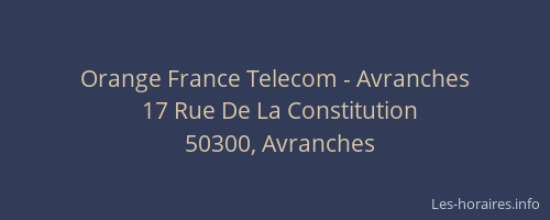 Orange France Telecom - Avranches
