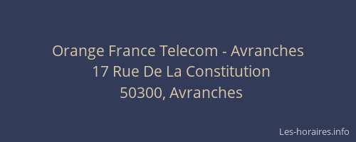 Orange France Telecom - Avranches