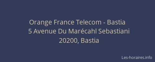 Orange France Telecom - Bastia
