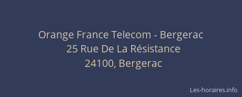 Orange France Telecom - Bergerac