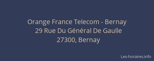 Orange France Telecom - Bernay