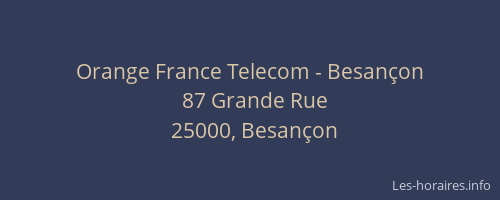 Orange France Telecom - Besançon