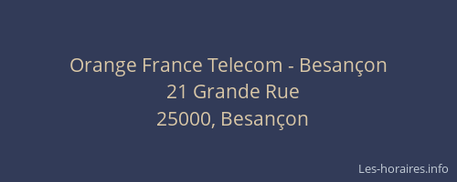Orange France Telecom - Besançon