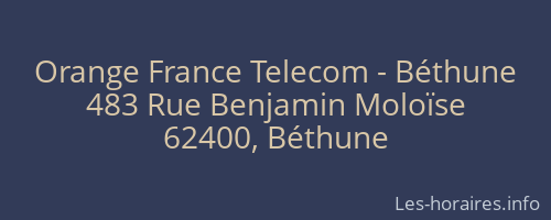 Orange France Telecom - Béthune