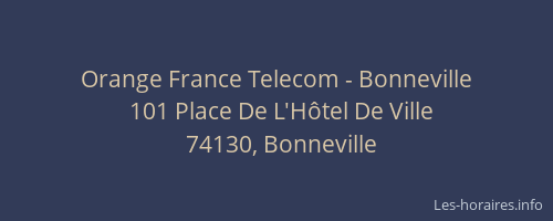 Orange France Telecom - Bonneville
