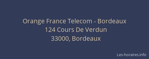 Orange France Telecom - Bordeaux
