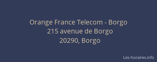 Orange France Telecom - Borgo