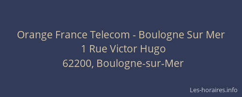 Orange France Telecom - Boulogne Sur Mer