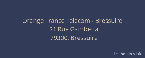 Orange France Telecom - Bressuire
