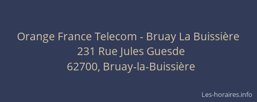 Orange France Telecom - Bruay La Buissière