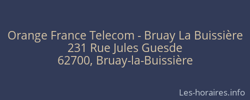 Orange France Telecom - Bruay La Buissière