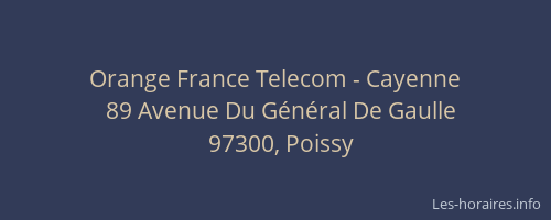 Orange France Telecom - Cayenne