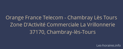 Orange France Telecom - Chambray Lès Tours