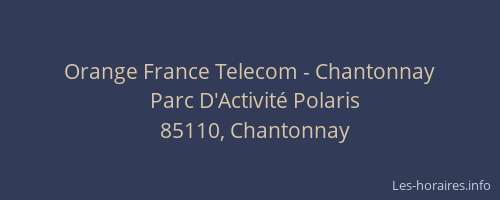 Orange France Telecom - Chantonnay