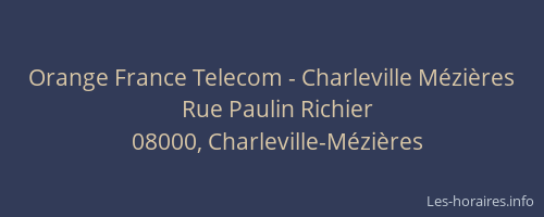 Orange France Telecom - Charleville Mézières