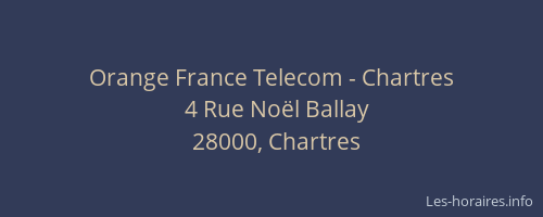 Orange France Telecom - Chartres