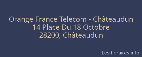 Orange France Telecom - Châteaudun