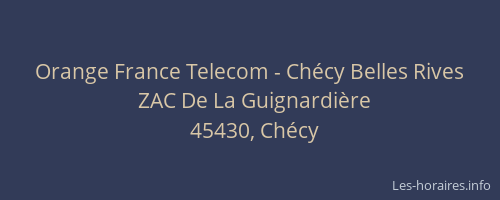 Orange France Telecom - Chécy Belles Rives
