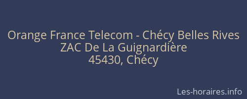 Orange France Telecom - Chécy Belles Rives
