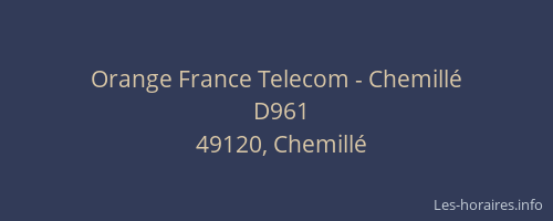 Orange France Telecom - Chemillé
