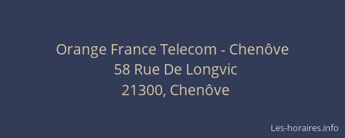 Orange France Telecom - Chenôve