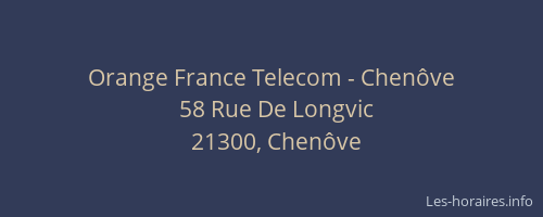 Orange France Telecom - Chen&ocirc;ve
