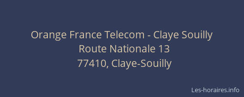 Orange France Telecom - Claye Souilly