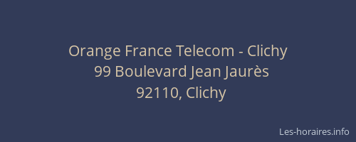 Orange France Telecom - Clichy