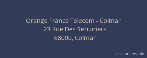 Orange France Telecom - Colmar