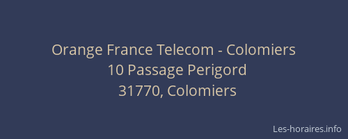 Orange France Telecom - Colomiers