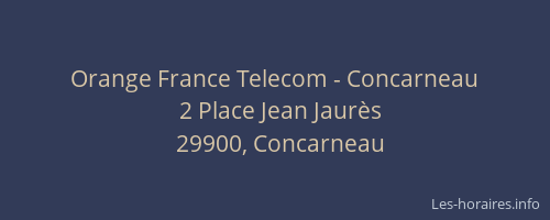Orange France Telecom - Concarneau