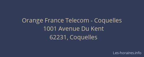 Orange France Telecom - Coquelles