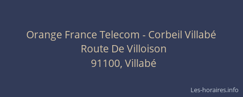 Orange France Telecom - Corbeil Villabé