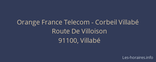 Orange France Telecom - Corbeil Villabé