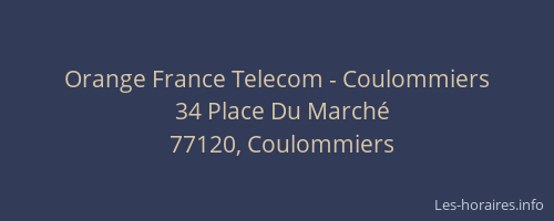 Orange France Telecom - Coulommiers