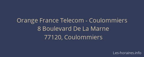 Orange France Telecom - Coulommiers