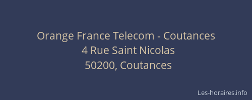 Orange France Telecom - Coutances