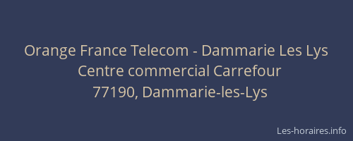 Orange France Telecom - Dammarie Les Lys