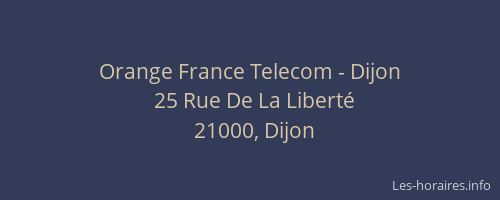 Orange France Telecom - Dijon