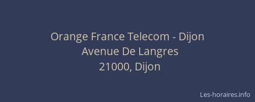 Orange France Telecom - Dijon