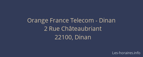 Orange France Telecom - Dinan