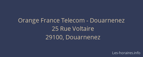 Orange France Telecom - Douarnenez