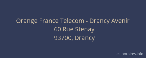 Orange France Telecom - Drancy Avenir