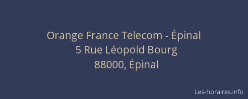 Orange France Telecom - Épinal