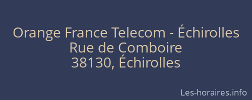 Orange France Telecom - Échirolles