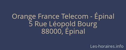 Orange France Telecom - Épinal