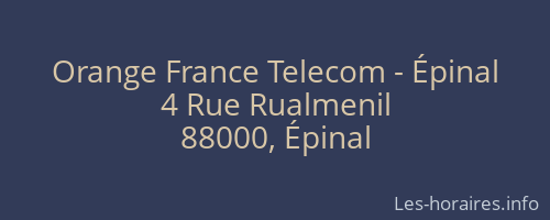 Orange France Telecom - Épinal