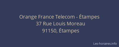 Orange France Telecom - Étampes